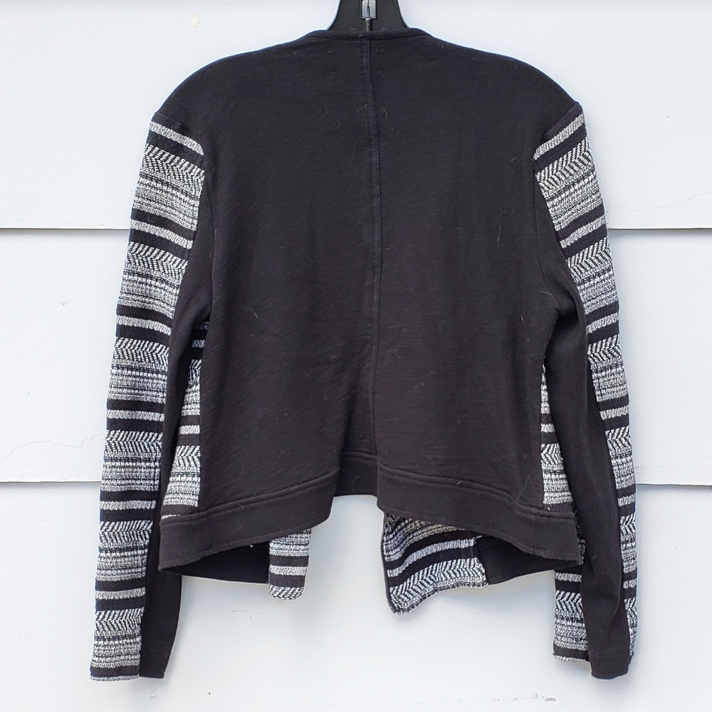 Lou & Grey Asymmetrical Zip Knit Moto Jacket - M - Picture 8 of 8